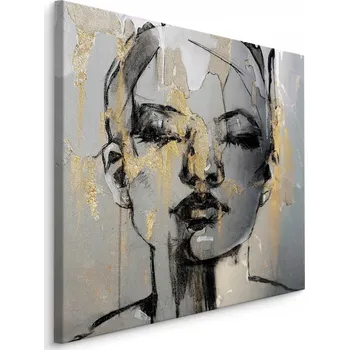 Obraz Abstraktní obraz na zeď PORTRET ŽENY 60x60 cm