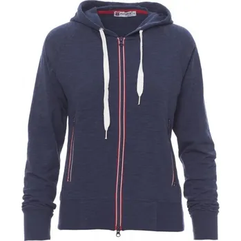 Dámská móda Payperwear Lehká dámská mikina Freestyle s kontrastním zipem Barva: modrý denim, Velikost: XL