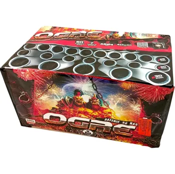 Zábavní pyrotechnika Kompaktní ohňostroj OGRE 50 ran 20/25/30mm
