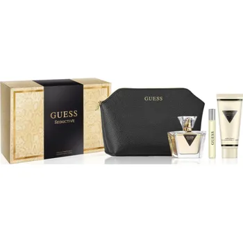 Dámský parfém Guess Guess Seductive Woman SET: Toaletní voda 75ml + Toaletní voda 15ml + Tělové mléko 100ml + Kozmetická taška Pre ženy Toaletní voda