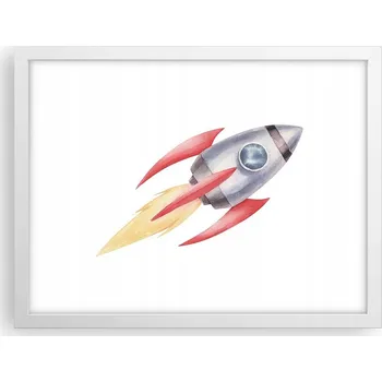 Obraz Obraz plakát v bílém rámu do obýváku 40x30 kosmos foto plakáty na zeď