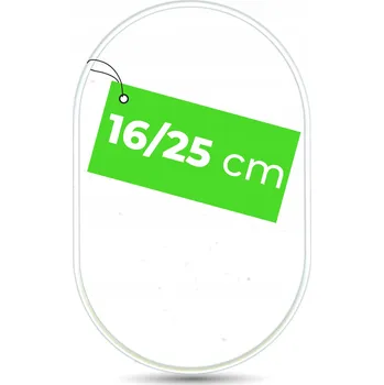 Lapač snů BÍLÝ kovový oválný kruh obruč na lapače snů 16 cm x 25 cm pro makramé