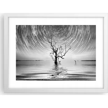 Obraz Obraz plakát v bílém rámu do obýváku 40x30 abstrakce foto na zeď