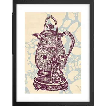 Obraz Obraz plakát v černém rámu do obýváku 30x40 džbán fotka plakáty na zeď