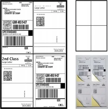 Samolepící etiketa Samolepicí etikety Global Logistic bílé 105x148 mm, 100 kusů