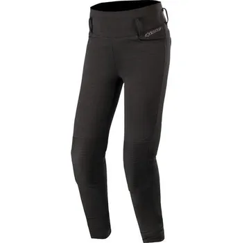 Moto kalhoty PRODLOUŽENÉ legíny BANSHEE, ALPINESTARS, dámské (černé) 2025