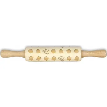 Váleček na těsto Bobtail (staroanglický ovčák) - malý váleček se vzorem psa, váleček na těsto pro