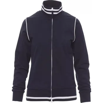 Dámská mikina Payperwear Dámská mikina Derbys se stojatým límcem a kontrastním lemováním Barva: modrá námořní - bílá, Velikost: S