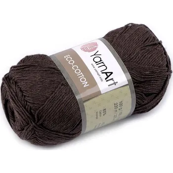 Příze Pletací příze Eco-Cotton 100 g - 5 (777) hnědá