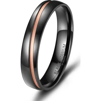 Prsten MARRYA® Pánský snubní prsten BLACK TITANIUM - velikost 71 - BT-05P-71