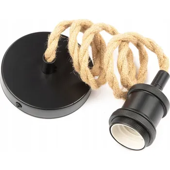 elektrický kabel Kabel v jutovém opletu s matným objímkou E27