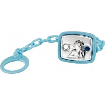 Klip na dudlík valenti modrý