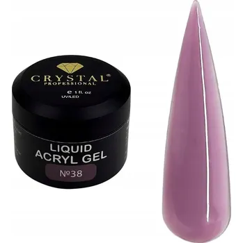 Lak na nehty Gel na posílení nehtů Liquid Acryl Gel 38 CRYSTAL PROFESSIONAL 15 ml