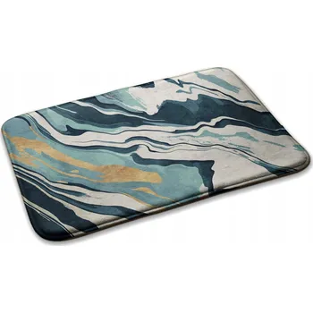 Koberec Měkký Protiskluzový Kobereček Běhoun pod postel Abstraktní mramorový vzor