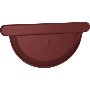 okap Čelo žlabové ROBUST 333 mm pro vodorovnou montáž - ocelově červená