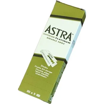 Příslušenství k holicímu strojku ASTRA SUPERIOR PLATINUM ŽILETKY 100 KS