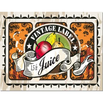 Obraz Cedule Vintage Label - Juice