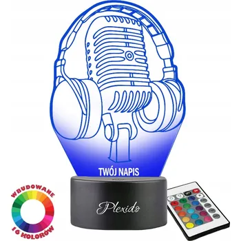 Lampička Noční lampa Plexido vícebarevná