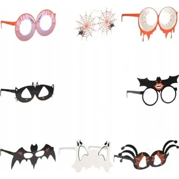Party dekorace Papírové brýle Kostým Cosplay Halloween 9 ks