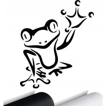 Samolepicí dekorace na vozidlo SAMOLEPKA na auto ŽÁBA FROG ANIMAL 15x12 cm
