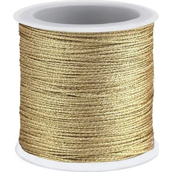 Příze Lurexová šňůra / briliantový motouz Ø0,3 mm vánoční Varianta: 2 zlatá, Balení: 1 ks