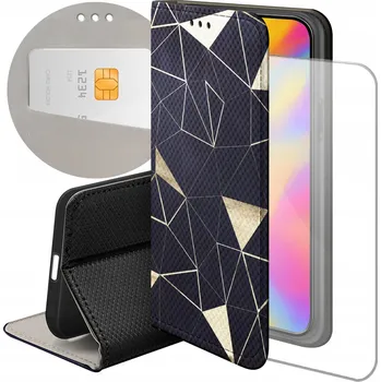 Pouzdro na mobilní telefon Pouzdro s klopou Hello Case pro Xiaomi Redmi Note 10, zlaté
