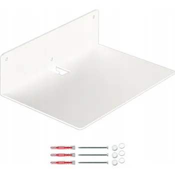 police Kovová police Domer 20 x 15 cm, bílá