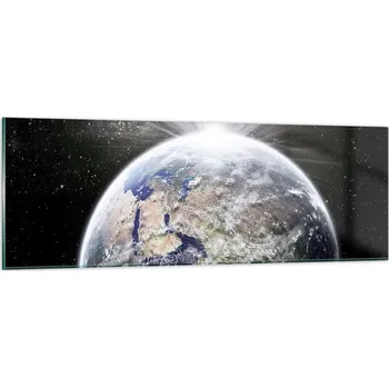 Obraz Obraz na skle do obýváku ložnice 90x30 astronomie obrazy na zeď sklo