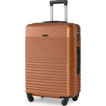 Střední cestovní kufr tvrdý ABS PUCCINI Karamelový na kolečkách ABS028B-9A