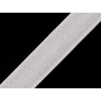 Zip Suchý zip plyš šíře 20 mm elastický Varianta: 1 bílá, Balení: 1 m