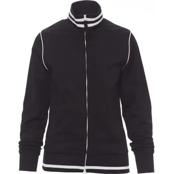 Dámská mikina Payperwear Dámská mikina Derbys se stojatým límcem a kontrastním lemováním Barva: černá - bílá, Velikost: L