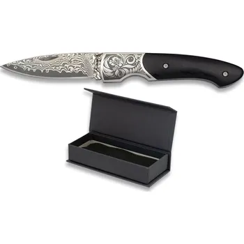 kapesní nůž Nůž zavírací Damascus Wood/Black Albainox 18424