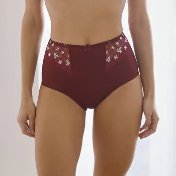 Kalhotky Blancheporte Stahující kalhotky „Caminata“ zn. Confidence Lingerie® z mikrovlákna s výšivkou švestková 42/44