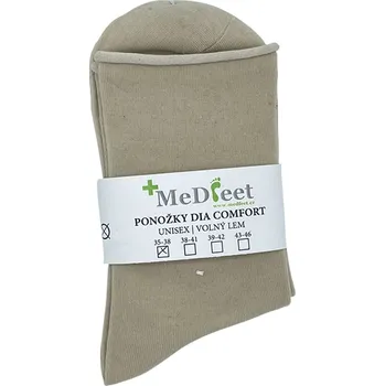Pánské ponožky Ponožky DIA COMFORT - volný lem Velikost: 38-41, Barva: béžová