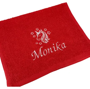 Ručník Ručník Jednorožec s vlastním jménem nebo textem Barva: Tmavě modrá, Velikost ručníku: 50x100cm