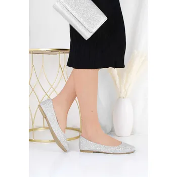 Dámské baleríny Cathay moda Třpytivé baleríny 3423-6L.G Velikost: 36