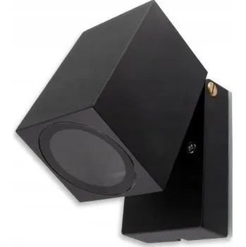 Venkovní osvětlení FASÁDNÍ ZAHRADNÍ SVÍTIDLO VENKOVNÍ ČERNÉ NÁSTĚNNÉ LED S PATICÍ GU10 IP44