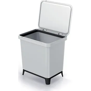 Odpadkový koš Koš odpadkový SYSTEMA popelavý 29l
