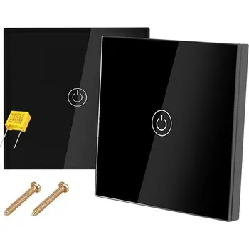 vypínač Vypínač skleněný LTC M178C jednotlačítkový sada