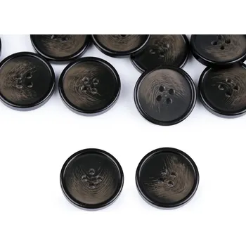 Knoflík s jemnou patinou velikost 24", 32", 36", 40" Varianta: 19 (36") béžová, Balení: 20 ks