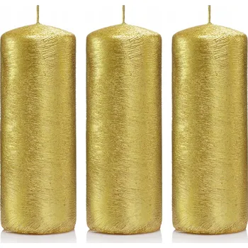 Svíčka Tradiční parafínová svíčka bez vůně Drobo 3 ks