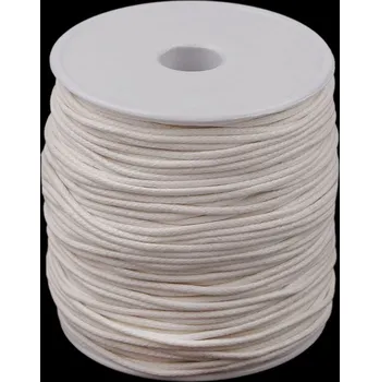 Příze Šňůra bavlněná Ø1,8 mm voskovaná Varianta: 35 slonová kost, Balení: 1 ks