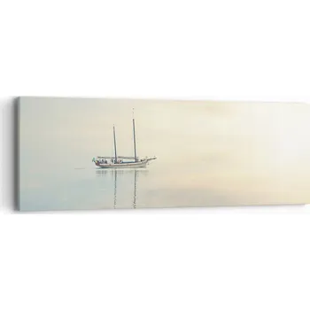 Obraz Obraz na plátně do obývacího pokoje ložnice 90x30 plachetnice foto obrazy na zeď