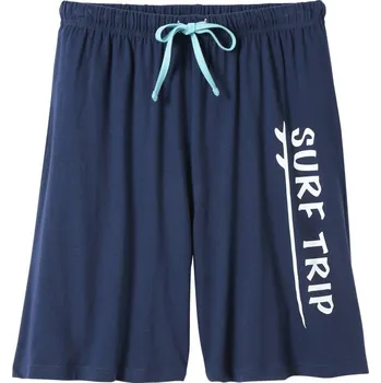 Dámské pyžamo Pyžamové šortky, námořnická modrá, potiskSurf trip nám.modrá/bledě modrá 40/42