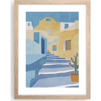 Obraz Obraz plakát v rámu světlý dub do obýváku 30x40 umělecká fotografie na zeď