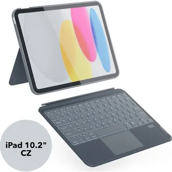 Klávesnice pro tablet Klávesnice + kryt EPICO pro Apple iPad 10,2" (2019-21) - CZ provedení - trackpad - podsvícená - šedá