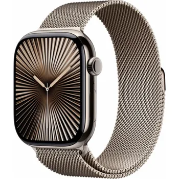 Chytré hodinky Apple Watch 10 46mm GPS+4G Titan Milanese S/M Natural/Natural