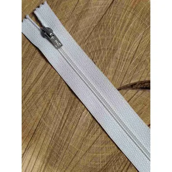 Zip Spirálový zip šíře 3 mm délka 18 cm barva béžová světlá