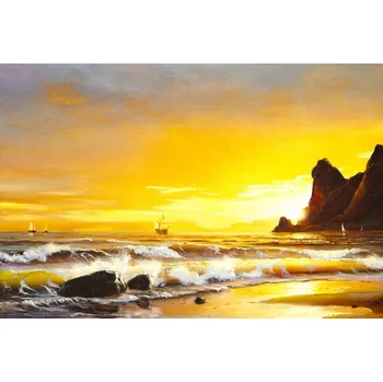 Obraz Obraz Na Plátně Moře a západ slunce 40x30