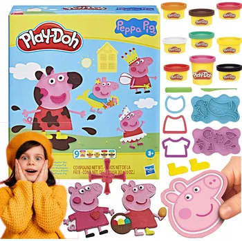 Modelovací hmota Play-Doh sada na modelování Prasátko Peppa s 9 kelímky